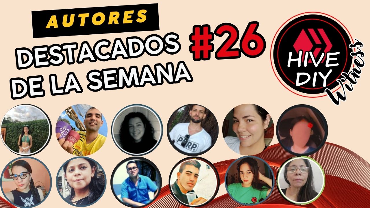 ima…
Payout: 0.000 HBDPorta Colas, Organizador - Tutorial / Eng: Cola Holder, Organizer - Tutorial
2024-04-19 16:43<center>**Bendecido Viernes tengan todos los presentes**</center> ><center>**Blessed Friday everyone present**</center> Esta semana ha sido "movida", me registré para estar prese…
Payout: 0.000 HBDFeatured authors of the week #26 / Autores destacados de la semana #26 Subtitles (Esp/Eng)
2024-04-19 00:30<center> [![
